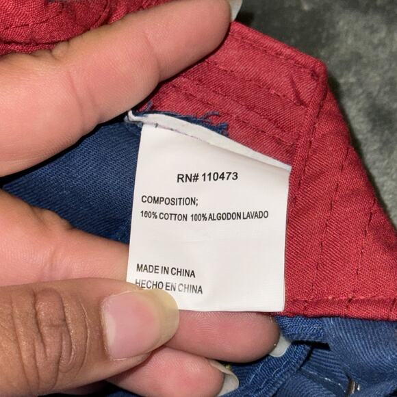 FC Barcelona Cap OS Red Blue Cotton Soccer Football Adjustable Strapback Hat - Picture 6 of 6